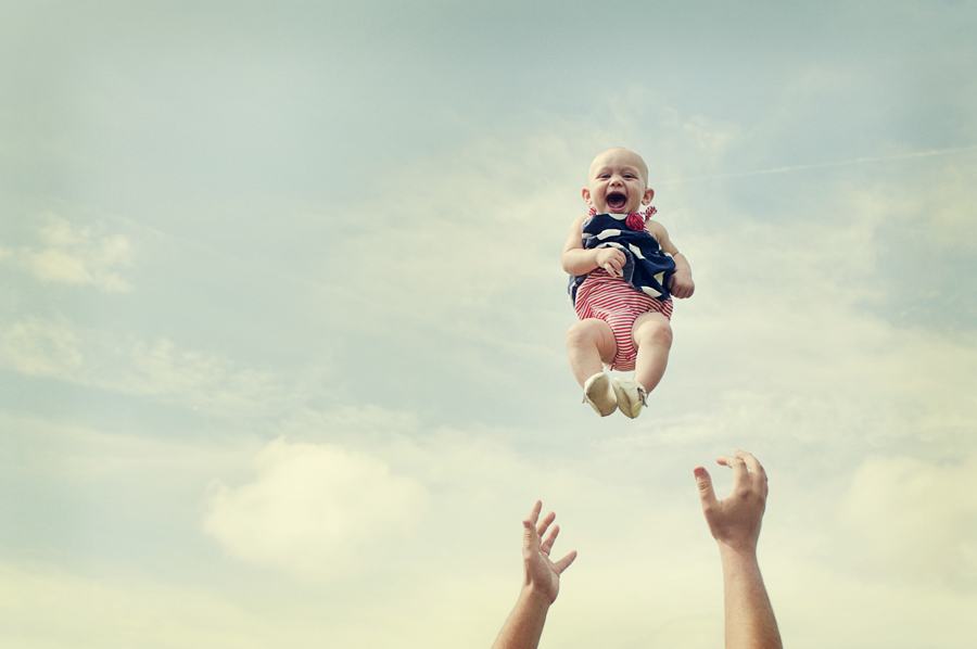 baby in air, dads, los angeles baby photography, los angeles child photographer