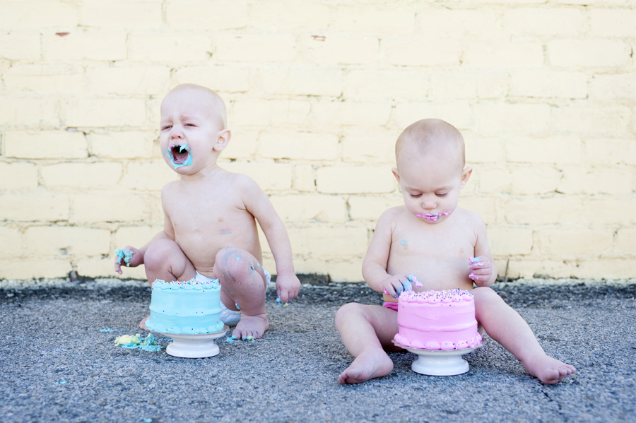 _DSC8098_blog twins, cake smash, 1st birthday, baby birthday, birthday cake, twin birthday party